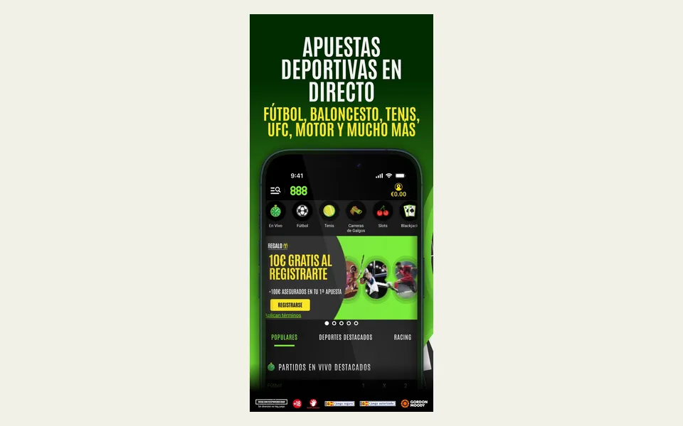 App de 888 Sport en la App Store de España